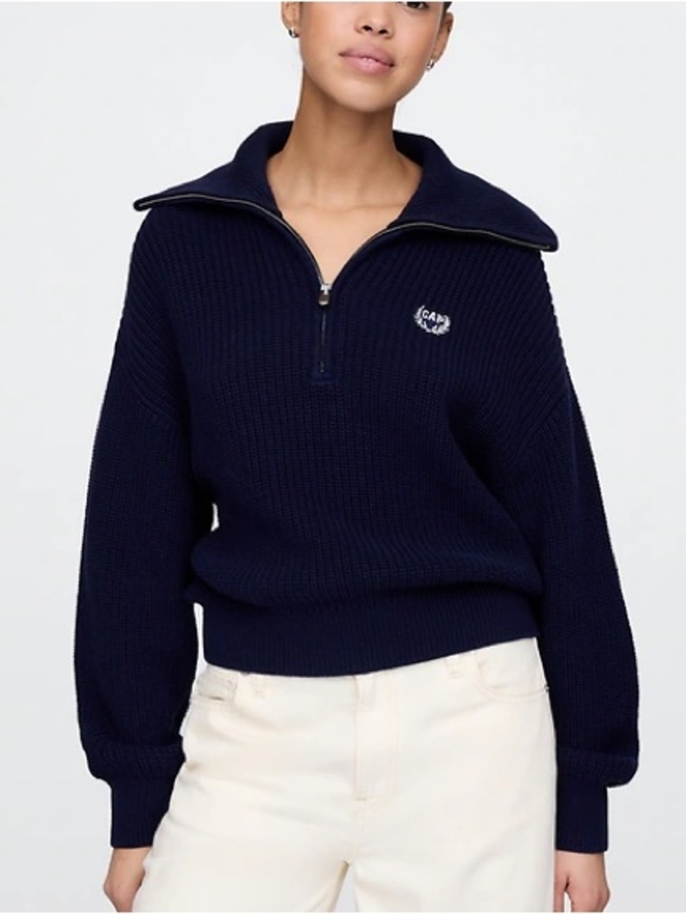 GAP Navy 1/2 Zip Pullover Sweater Size Large